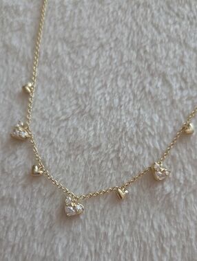 Kendra Scott Haven Gold Heart Charm Crystal Choker New NWOT